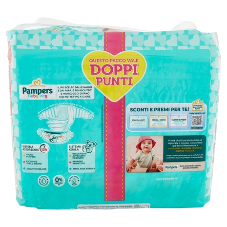 Pampers Baby-dry 6 XL 17+17 pz